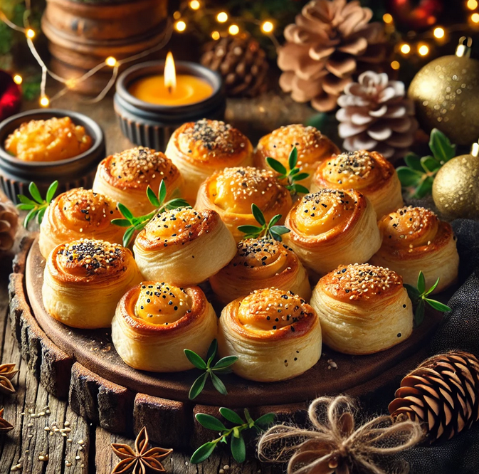 Mini feuilletés apéritifs au fromage et aux herbes