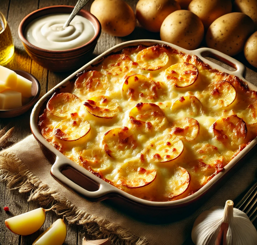 Gratin de pommes de terre et fromage