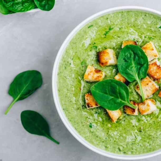 Velouté de courgettes au fromage frais