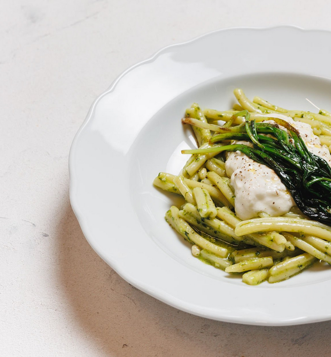 Pâtes au pesto maison