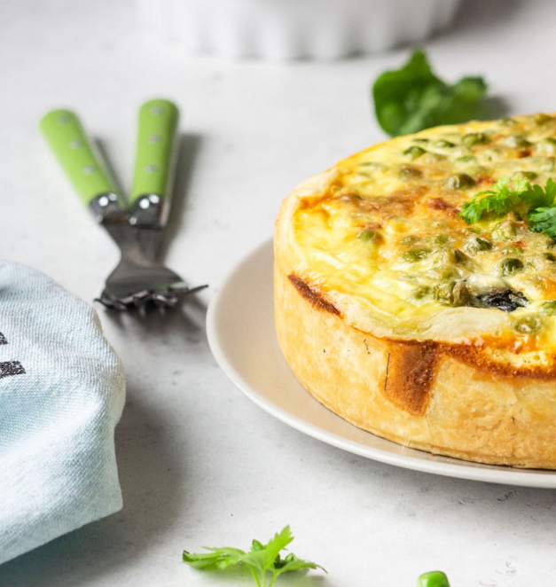 Tarte rustique aux poireaux et chèvre
