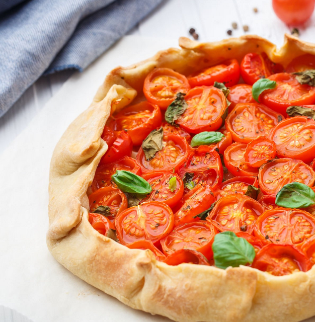 Clafoutis salé aux tomates cerises
