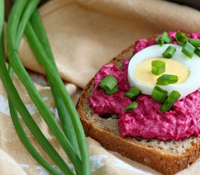 Tartinade de betterave et fromage frais