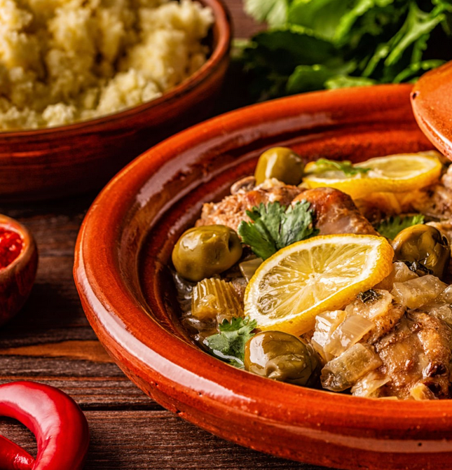 Tajine de poulet aux abricots