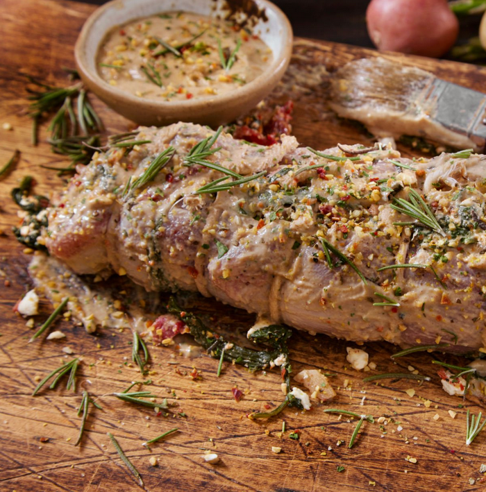 Rôti de porc à la moutarde