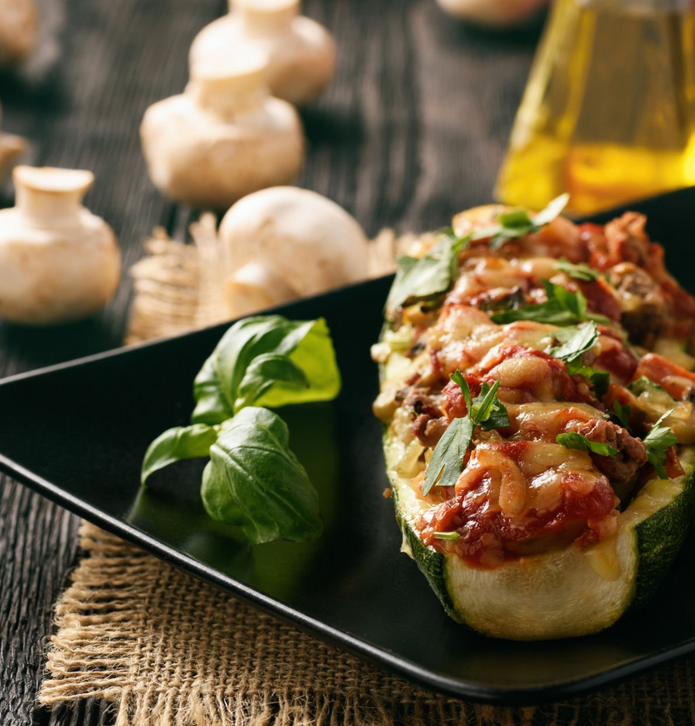 Courgettes farcies au bœuf