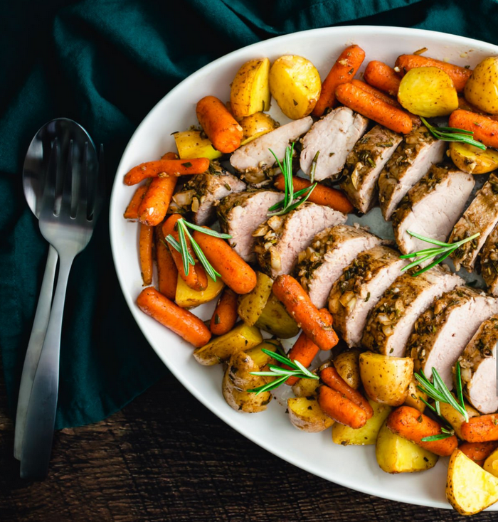 Rôti de porc aux carottes