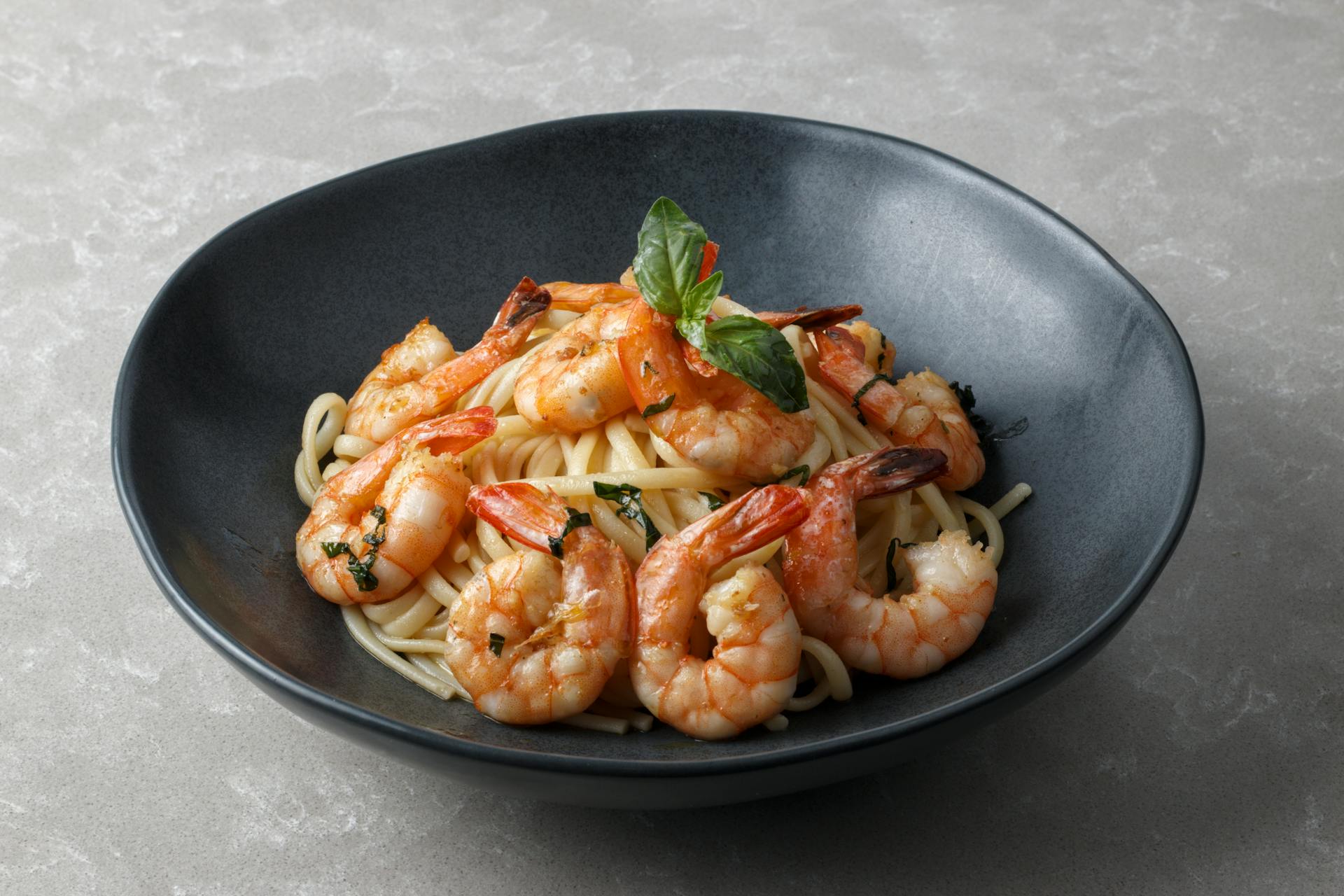 Pâtes aux Crevettes à l'Ail et au Citron