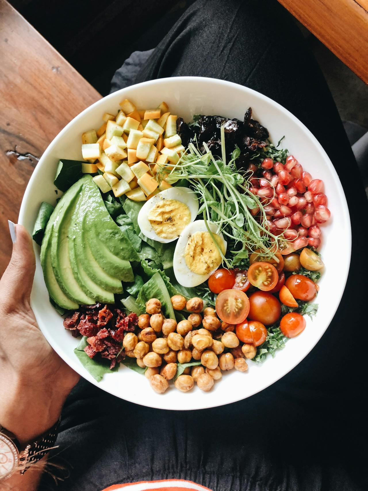 Salade croquante aux pois chiches