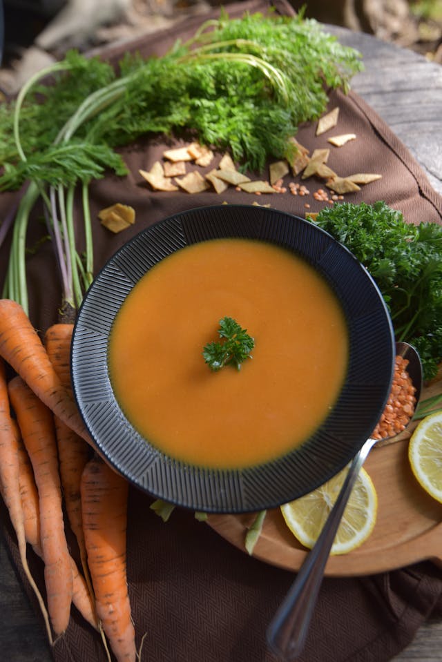 Soupe de carottes au gingembre