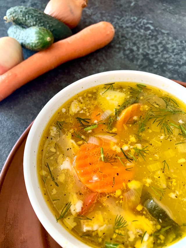 Soupe froide de concombre