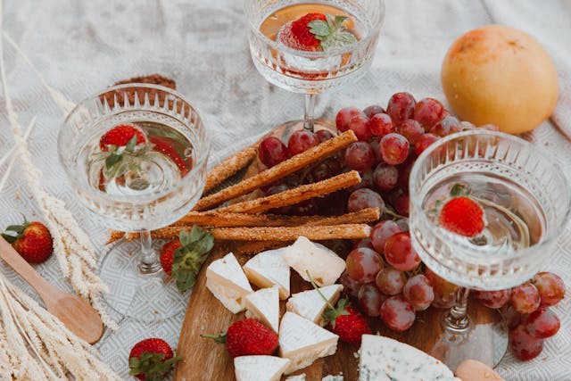 Snack apéro fromage & raisin